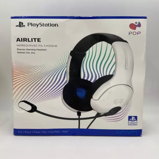 New Sony Airlite Wired Gaming Headset White