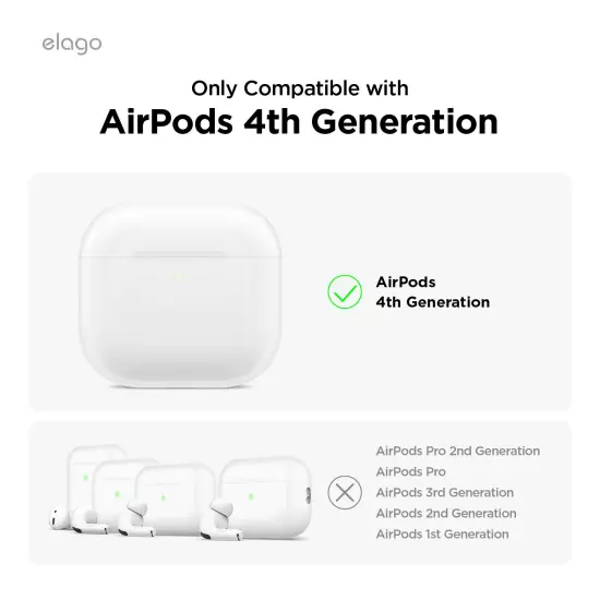 AirPods 4th Generation Case - elago® AirPods 4 Clear Hang Case