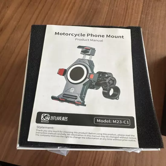 KEWIG Aluminum Alloy Motorcycle Phone Mount M23-C1