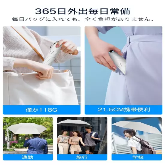 Parasol UV Protection [New in 2024 & JIS Certified & 118g Lightweight...