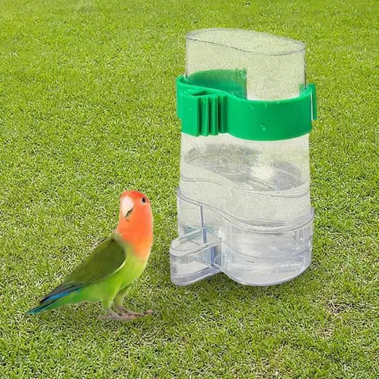 Cage Drinker Bird Water Dispenser Bottle Auto Feeder FinchParrot= For Pet W1X9