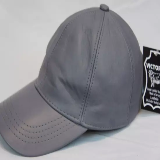 New 100% Real Genuine Lambskin Leather Baseball Cap Hat Sports Visor 32 COLORS