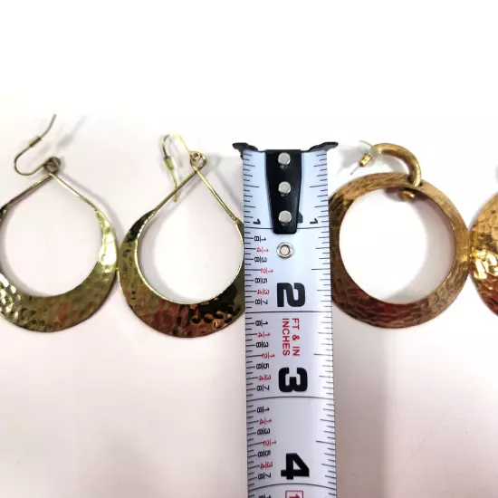 Piered Earrings Mixed Lot 925 RLM Soho Chicos Large Hoop Hammered Fashion Spiral