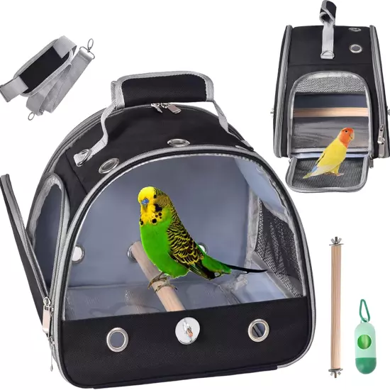 Bird Carrier Travel Cage with Stand,Small Bird Travel Cage for Parrot,Small Bird