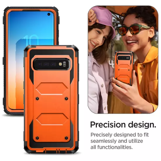 Orange For Samsung Galaxy S10/S10+/S10e Shockproof Bumper Case Cover Accessories