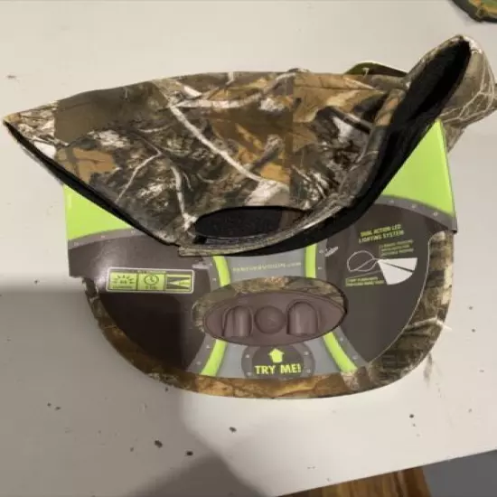 Realtree xtra Camouflage Power Cap Lighted Brim 42 Lumens Hook and Loop