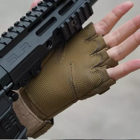 Military Army Shooting Fingerless Gloves Half Finger Tactical Gloves for Men