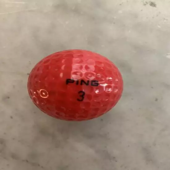 PING two tone ball with vintage Pebble Beach logo