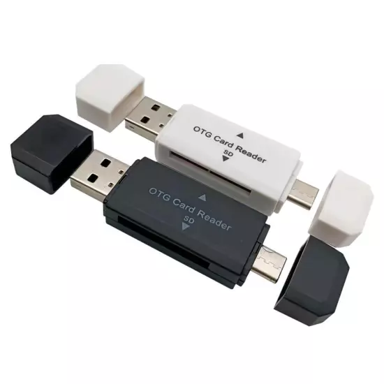 Card Reader 2 in 1 Type C SD TF Card Reader USB 2.0 Card Reader for PC|