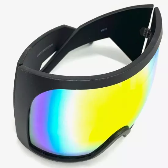 OVERSIZED Futuristic Wrap Around Face Shield Party Raver SUNGLASSES Huge Frame