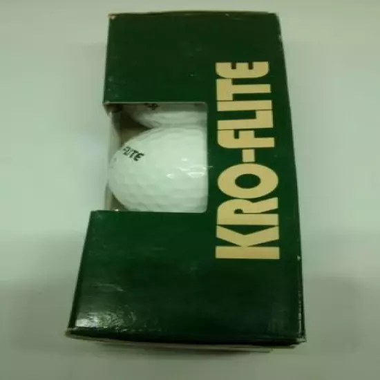 VINTAGE SPALDING KRO-FLITE 3 PACKAGE of 3 Pack Golf Balls USA made 