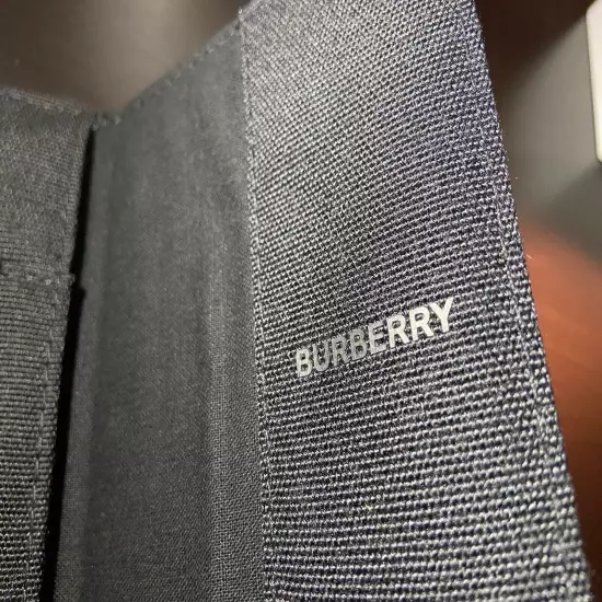 BURBERRY Passport Holder Cover BLACK NEW! AUTHENTIC!