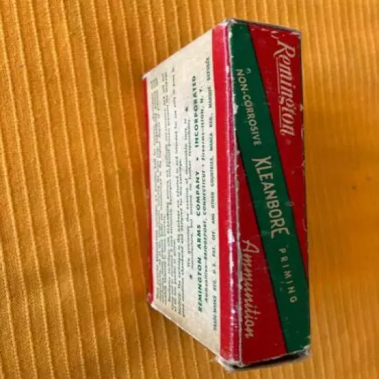 Remington .244 Rem Empty Box Green Red