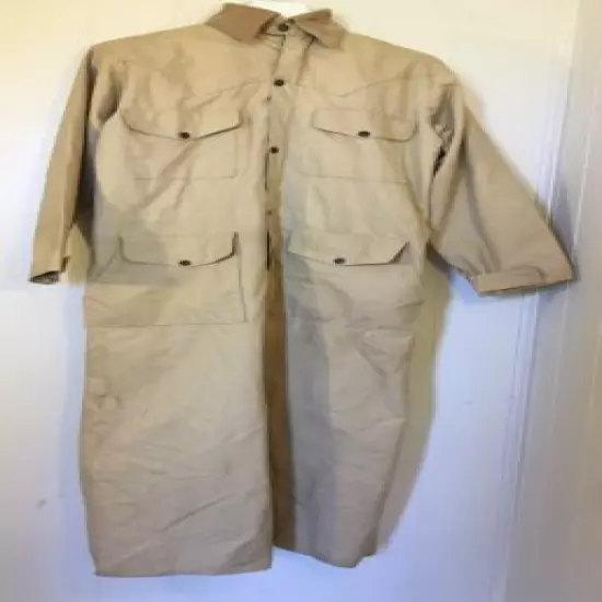 Vtg Cabelas Duck Canvas Coveralls Trench Coat Small Game Hunting Mens Medium