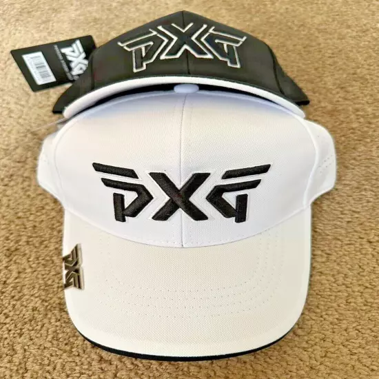 PXG All Match Golf Baseball Cap Sporty Casual Hat Black/White Waterproof