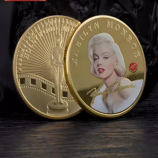 Marilyn Monroe Challenge Commemorative Gold Plated Coin