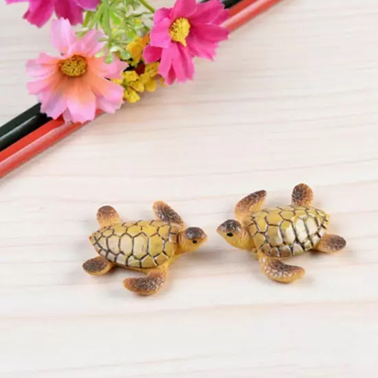 Mini Sea Turtle Miniature Aquarium Decoration Resin Ornaments For The Fish Tank 