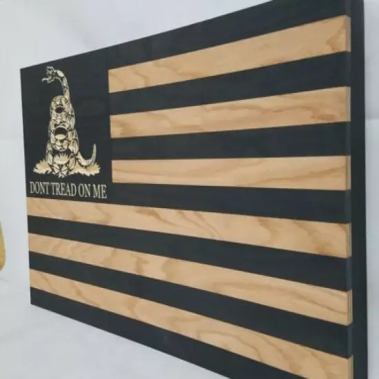 39" Dont Tread On Me Flag Gun Concealment Cabinet Hidden Home Defense Storage 