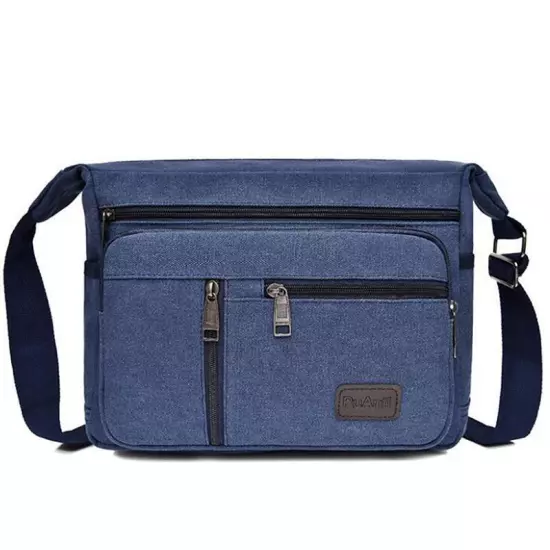 Casual Tote Travel Men's Crossbody Bag Men Canvas Shoulder Bags Casual Messenger