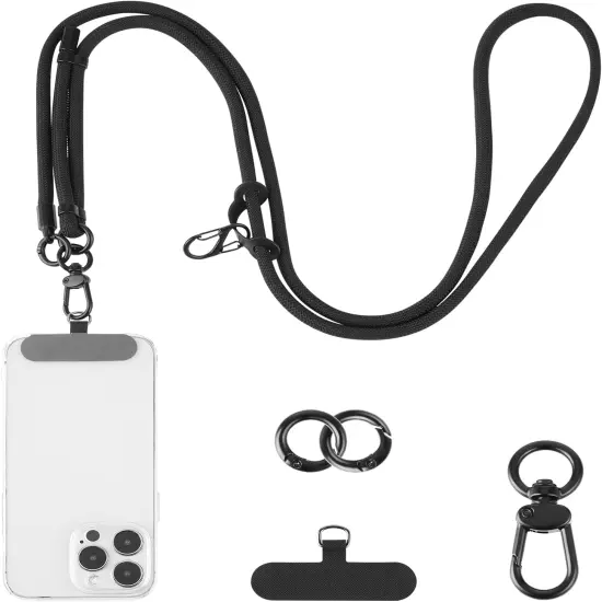 Adjustable Phone Crossbody Lanyards, Thick Nylon Phone Lanyard Strap around the