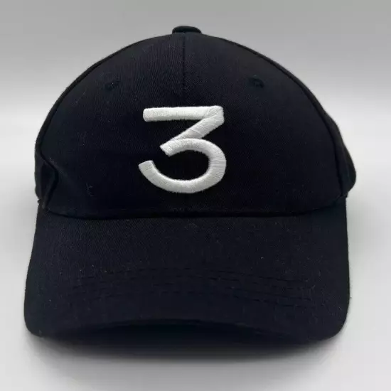 Chance The Rapper Embroidered 3 Black Buckle Back Dad Hat Cap