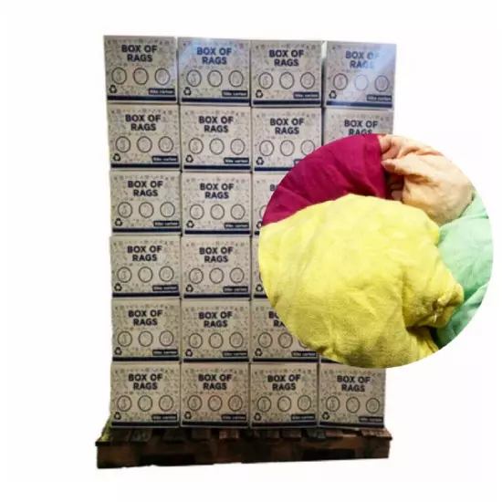 New Color Knit Wiping Rags 600 lbs. Pallet 120x5 Box Multipurpose Cleaning Cloth