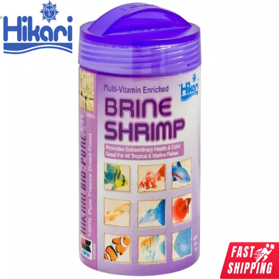 Hikari Fish Treat Food Cubes Multi Vitamins Freeze Dried Brine Shrimp 0.42 oz