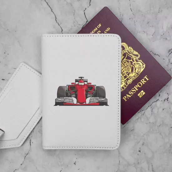 'Red F1 Race Car' Passport Cover & Luggage Tag Travel Set (PA00015784)