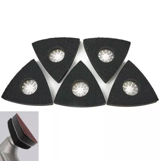 5x Triangular Sanding Pad For Oscillating Multi Tool Hook & Loop Sanding Disc AU