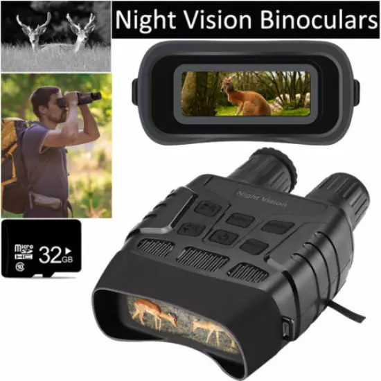 Digital IR Night Vision Hunting Binoculars Scope CAMERA Zoom Recorder + 32GB