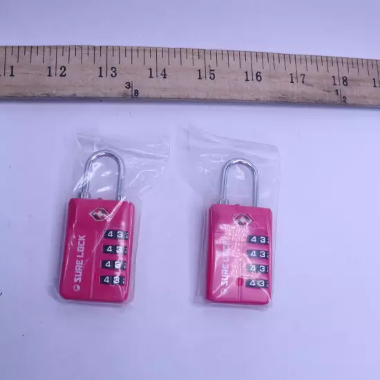 (2-Pk) Sure Lock Travel Luggage Combination Lock TSA17021