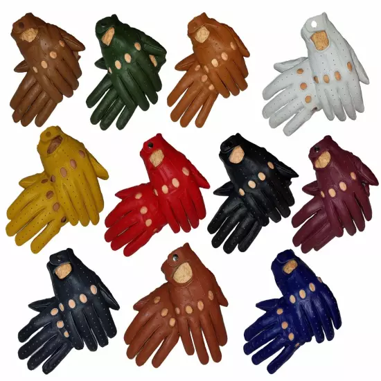 Genuine Leather Driving Gloves 