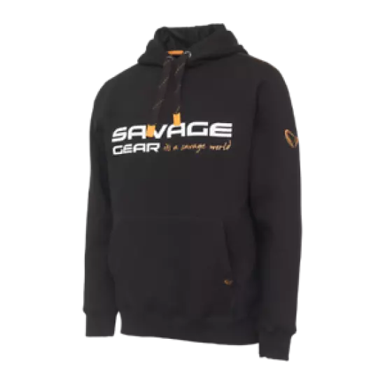 ** New ** Savage Gear Cosmo Hoodie (Black Ink) 4x Sizes Available