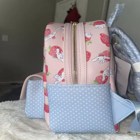 Loungefly Sanrio Cinnamoroll Strawberry Allover Print Mini Backpack