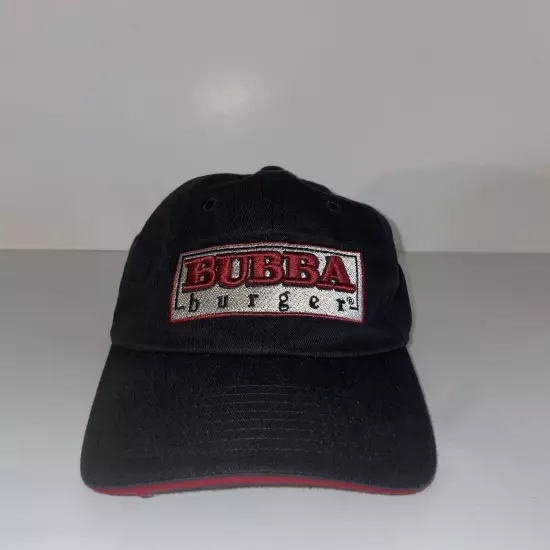 Bubba Burger Baseball Cap Adjustable Gray Hat Black Foods