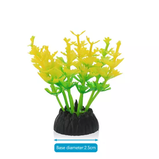 Aquarium Decorative Simulation Aquatic Plant Fish Tank Landscape Ornament Gra Sn