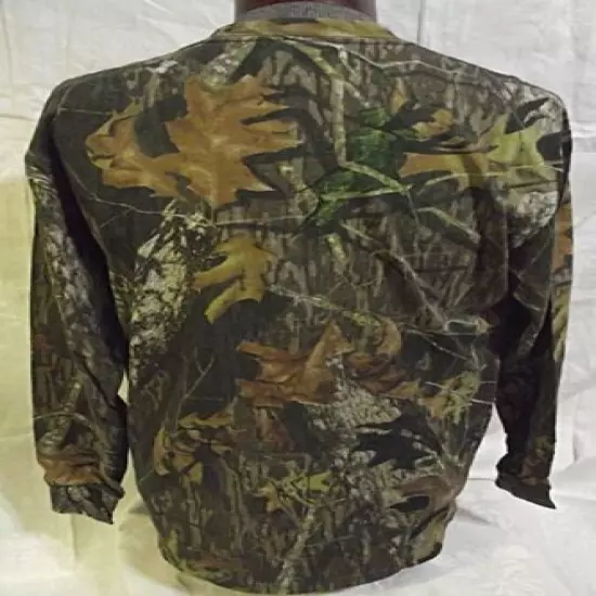 CAMO Mossy Oak Mens Camo Camouflage Long Sleeve Tee Shirt Lg Break Up