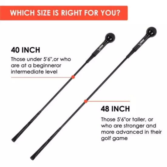 40/48'' Golf Swing Trainer Aid Warm-Up Stick Men Women Golf TrainingEquipment