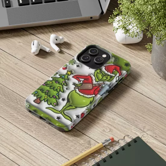 Grinch Tough Phone Cases Samsung S20 S21 S22 S23 Iphone 15 14 13 12 11