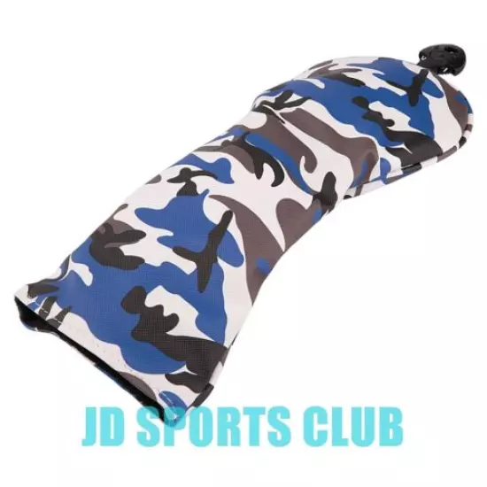 Blue Camouflage Golf Head Cover For Driver Fairway Wood Hybrid Club 135 UT Cover