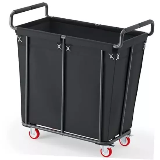 Large Laundry Hamper with Wheels, 360L Rolling Big Laundry Basket for Clothes 