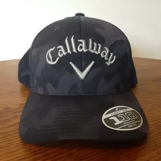 Callaway Navy Blue Camo Flexfit Snapback Golf Hat Cap Flexfit 110