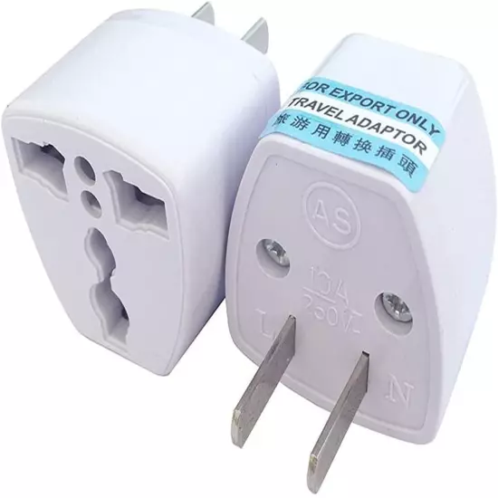 Travel Power Adapter, High Performance Universal UK EU AU to US Plug Adapter Con