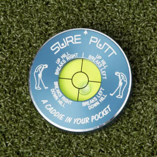 Sure Putt Pro Golf Putting Aid - Blue - Read Greens & Lower Your Scores!