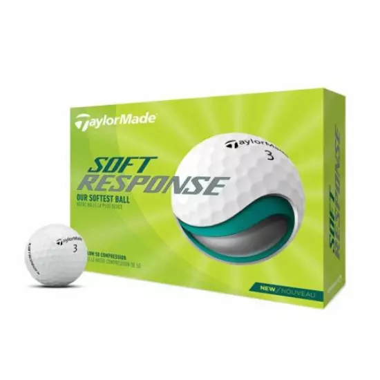 TaylorMade 2022 Soft Response Golf Balls White 3 Dozen NEW 0393