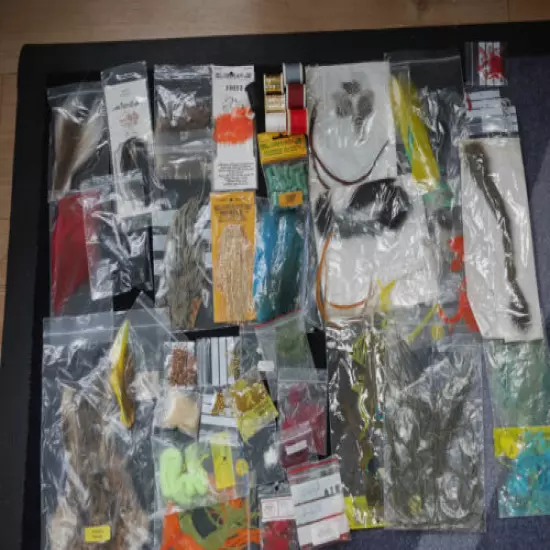 fly tying materials job lot 