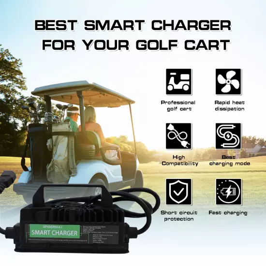 36Volt 18Amp Battery Charger O Ring Terminal Type For EZGO Club Car Golf Cart