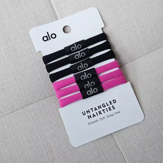 6-PACK AloYoga UNTANGLED HAIR TIE For Women/Girls Gift