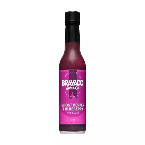 Ghost Pepper and Blueberry Hot Sauce By Bravado Spice FEATURED ON HOT ONES Gl...