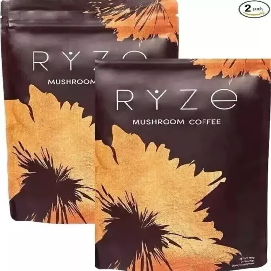 NEW 2024 RYZE Mushroom Coffee Organic Coffee 30 Servings With FREE Spoon